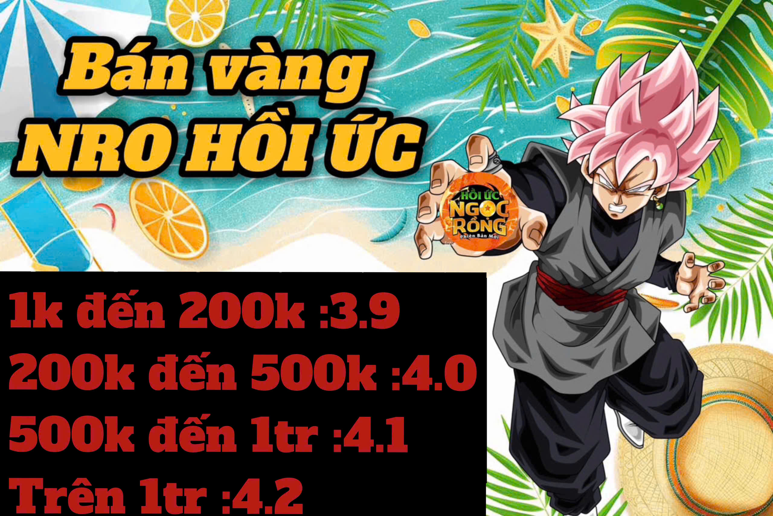 Bán vàng nro hồi ức sv2